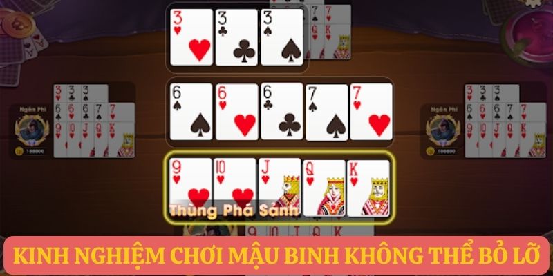 Kinh nghiệm chơi mậu binh không thể bỏ lỡ